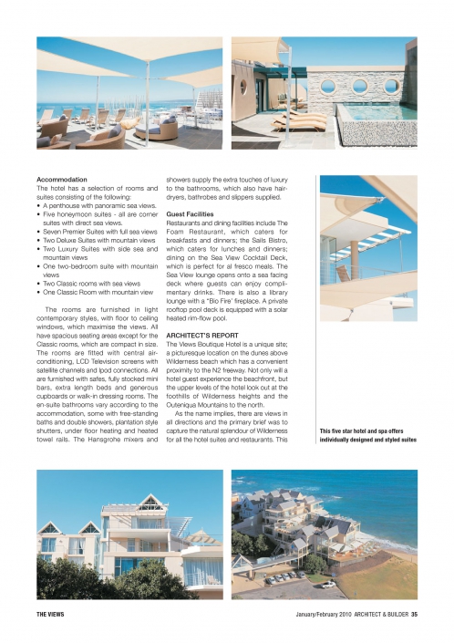 Architect and Builder Article - 2